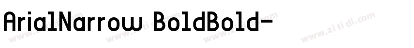 ArialNarrow BoldBold字体转换